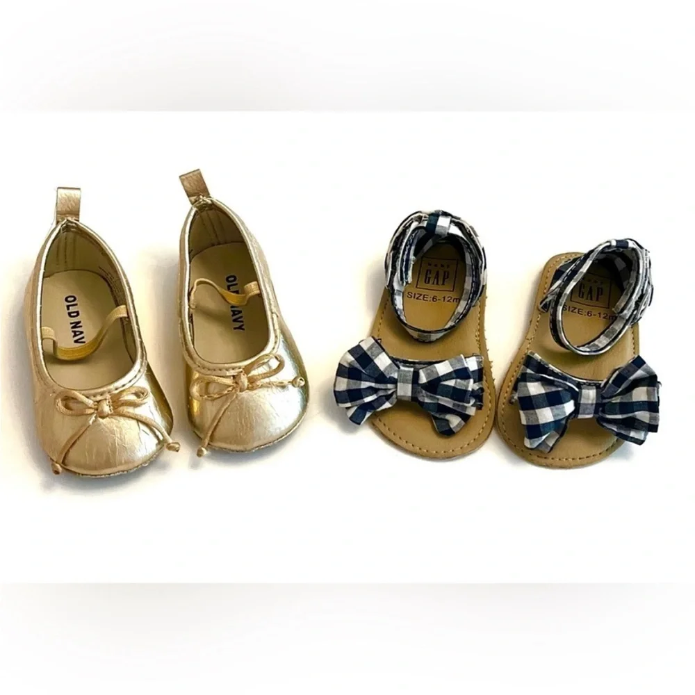 GAP & Old Navy Baby Girl Dress Shoes BUNDLE 6-12 Months